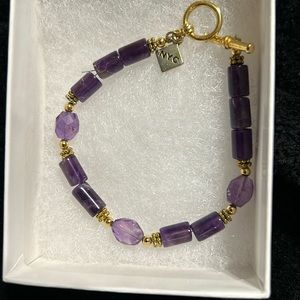 Smithsonian Institution NYC handcrafted amethyst bracelet